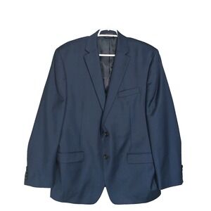 Lauren Ralph Lauren 100%‎ Wool Blazer Sport Coat Men 44R Navy 2 Button Jacket